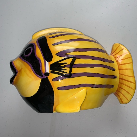 Other Studio Nova Ceramic Fish Bank Poshmark